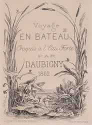 Frontispice, resa med båt, 1862.