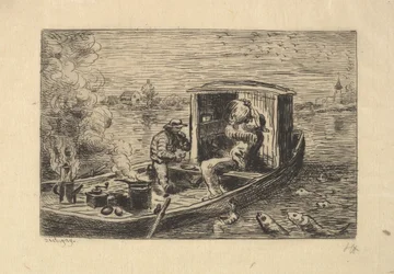 Gobbling a Meal, 1861.