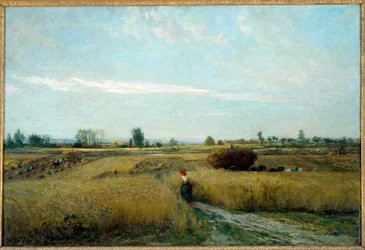 Skördemålning av Charles Francois Daubigny