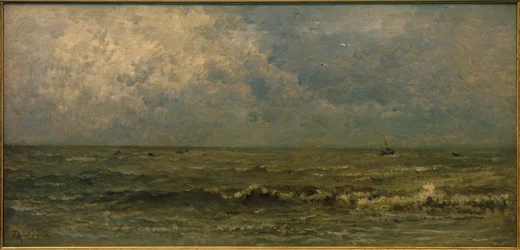 Havet, grått väder