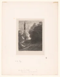 Landskap med slingrande flod Les bords du Cousin Serieets etsningar av landskap (serietitel) Eaux-fortes par Daubigny (serietitel)
