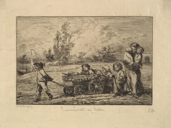 Flyttar in i båten, 1861.