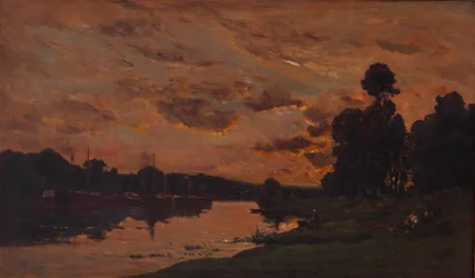 The Afternoon (olja på panel)