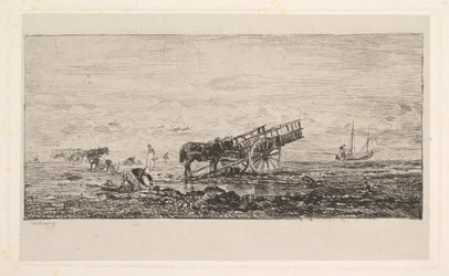 Stranden i Villerville, 1837-78.