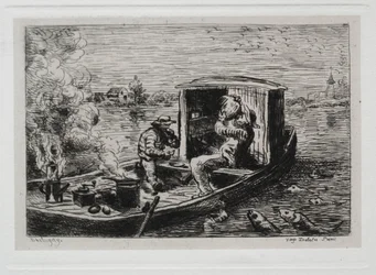 Båtturen: Slukande eller lunch på båten, 1861.