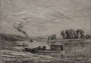 Båten i Conflans, 1866.