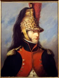 Porträtt av Louis Bonaparte (1778-1846) i uniform av överste vid 5:e drakregementet Målning av Charles Francois Jalabert (1819-1901) 1852 Malmaison musee du chateau - Porträtt av Louis Bonaparte (1778-1846 av överstes uniform) den 5:e re