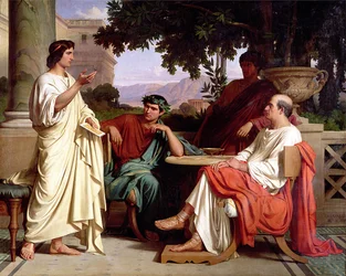 Horatius, Vergilius och Varius i Maecenas hus