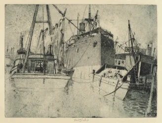 Chelsea Docks, lastar skeppet