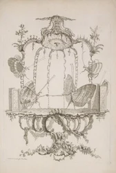 Duellen Duellen, från Essay on Human Butterflies av Saint Aubin, ca. 1756-60.