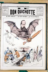 Omslag till "" Le Don Quixote "", Satirique en Colors