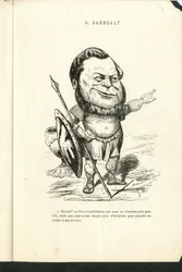 Illustration av Charles Gilbert-Martin (1839-1905) i "" Contemporary Grimaces""