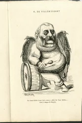 Illustration av Charles Gilbert-Martin (1839-1905) i "Contemporary Grimaces".
