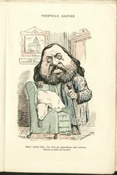 Illustration av Charles Gilbert-Martin (1839-1905) i "" Contemporary Grimaces""