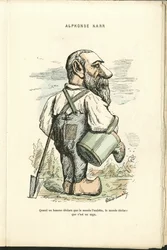 Illustration av Charles Gilbert-Martin (1839-1905) i "" Contemporary Grimaces""