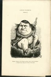 Illustration av Charles Gilbert-Martin (1839-1905) i "" Contemporary Grimaces""