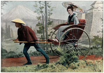 Rickshaw, Japans vagn, c1890