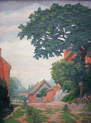Woodlane Farm, Bearley (olja)