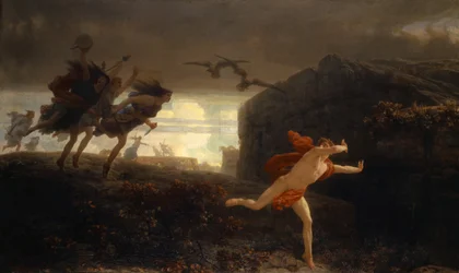 Pentheus förföljd av maenaderna, 1864