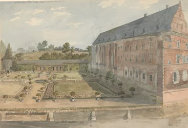 Garden of Vieux Joncs nära Maestricht