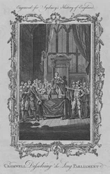 Cromwell upplöser det långa parlamentet, 1773.