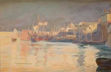 Newlyn Harbour, 1887.
