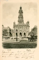 Vykort/Heliga treenighetens kyrka/Paris/Seine/Ile de France/Frankrike