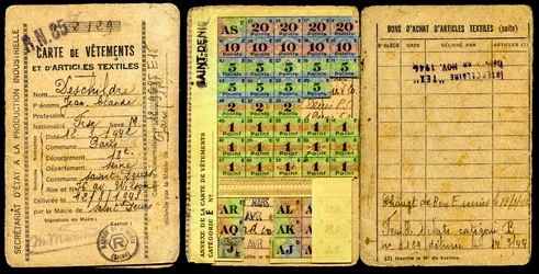 Ransoneringskort/Klädkort/Sekretariat för industriell produktion/Andra världskriget 1941