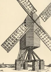 En medeltida väderkvarn, 1931