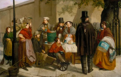"Ett kaffestall" 1881