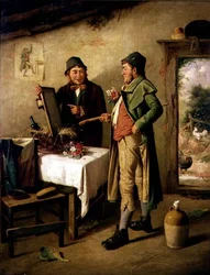 Beundrar hans reflektion
