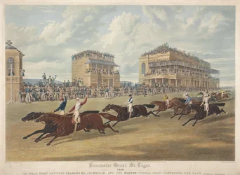 Doncaster Great St Leger, 1839. Dött lopp mellan Charles XII och Euclid.