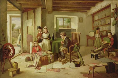 Sjukhus för sårade soldater kommer hem från Egypten (sic), 1886