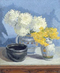 Stilleben med blommor (olja på duk)