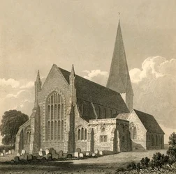 Horshams kyrka, 1835.