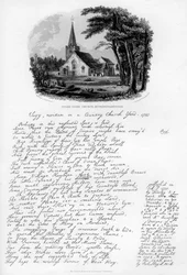 Stoke Poges Church, Buckinghamshire, c1750, 1840