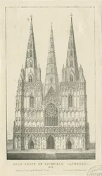 Lichfield Cathedral - West Front: gravyr