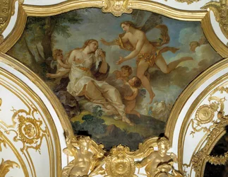 Psyche samlat av Zephir Takmålning av Charles Joseph Natoire (Charles-Joseph Natoire