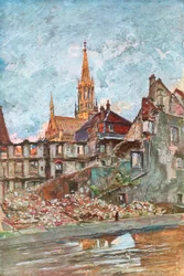 Ruinerna av Thann, Alsace, 1915, 1926