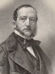 Porträtt av pianisten och kompositören Sigismund Thalberg 1812-1871, 1862.