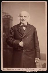 Porträtt av pastor Samuel Kramer 1808-1891, före 1891.