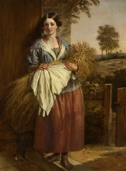 The Gleaner (olja på panel)