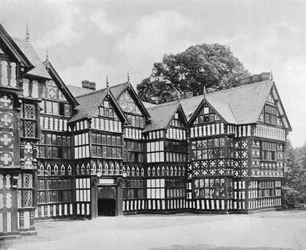 East Wing, Park Hall (förstörd av brand 1918), Oswestry, Shropshire