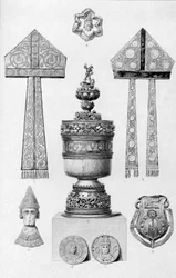 Reliker associerade med Thomas A Becket, 1886