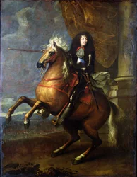 Ridsporträtt av Ludvig XIV (1638-1715) ca 1668