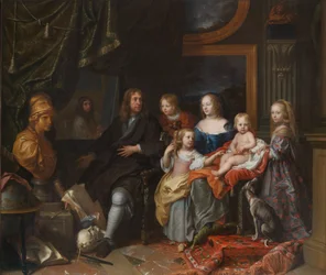Everhard Jabach och hans familj, ca 1660 (olja på duk)