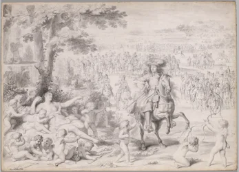 Ludvig XIV tillfångatagen av Venus, tidigt 1670-tal.