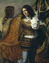 Porträtt av kansler Seguir, av Charles Le Brun (1619-1690), olja på duk, 295x357 cm, Detalj, ca 1660