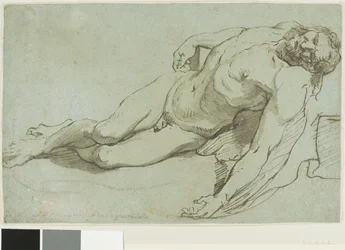 Den döde Kristus (recto); Barnets huvud (verso)