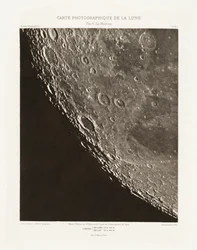 Carte photographique de la lune, planche XII.A (Fotografisk karta över månen, plansch XII.A),11 oktober